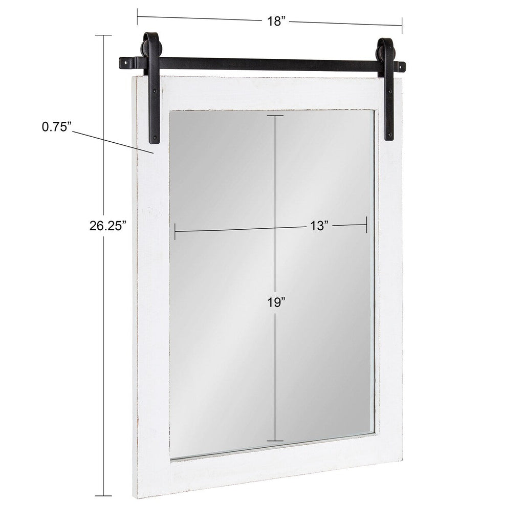 Miroir mural rectangulaire rustique Kate et Laurel Cates