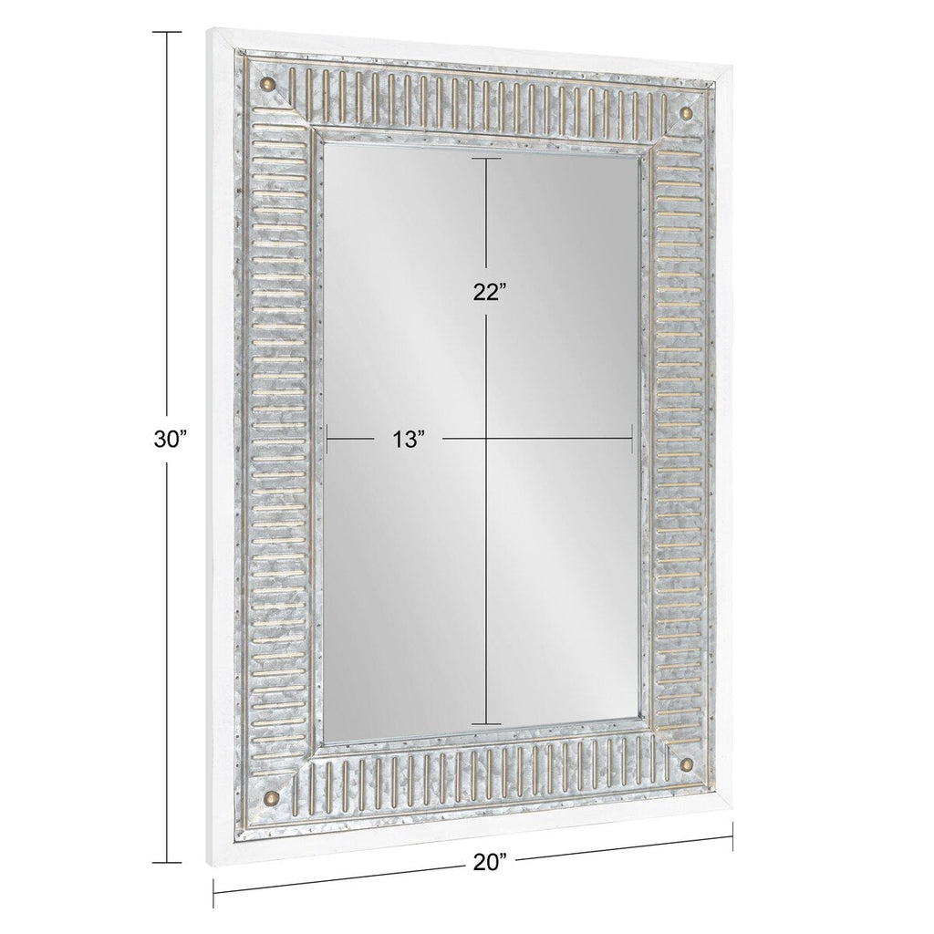 Miroir mural en bois et métal Kate et Laurel Deely