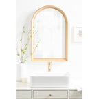 Miroir mural en bois Arch de Kate et Laurel Hatherleigh