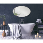 Miroir mural ovale festonné Kate et Laurel Leanna