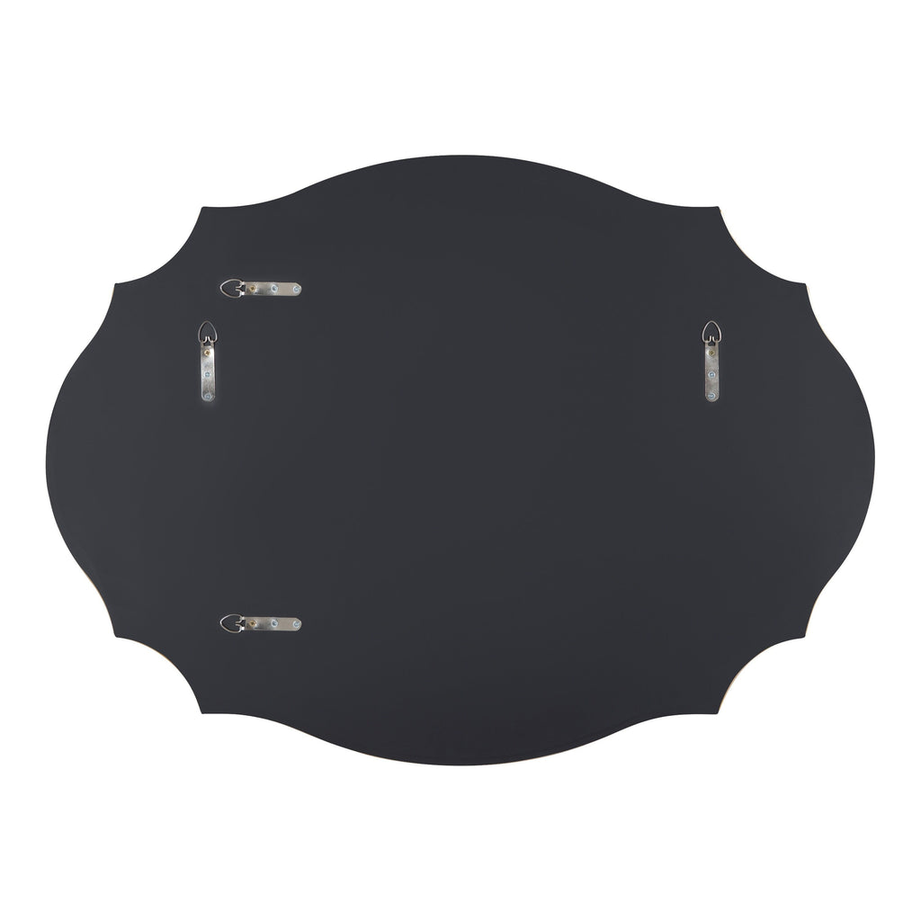 Miroir mural ovale festonné Kate et Laurel Leanna