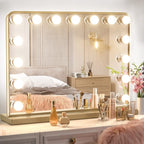 Miroir de maquillage Hollywood Keonjinn à LED avec 15/18 lumières LED