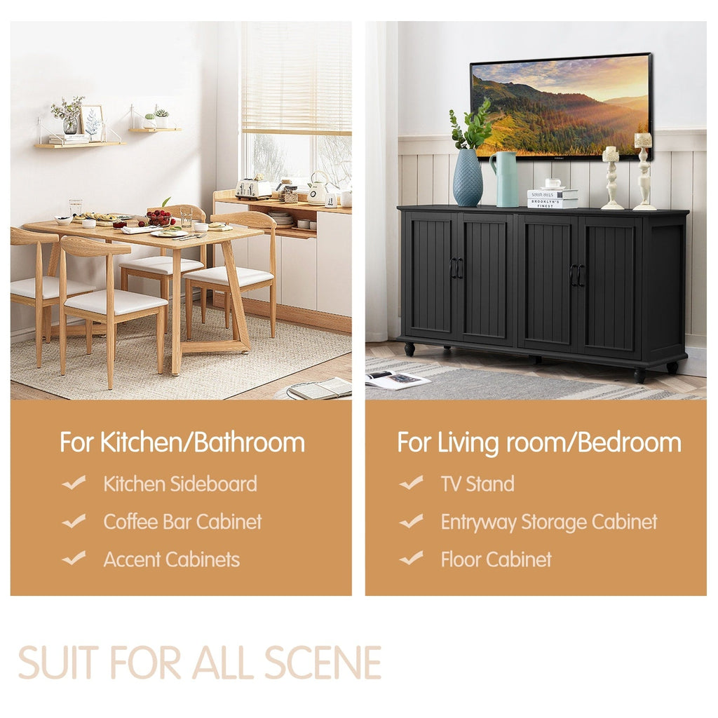 Buffet de cuisine, meuble bar à café, meuble de rangement d'appoint