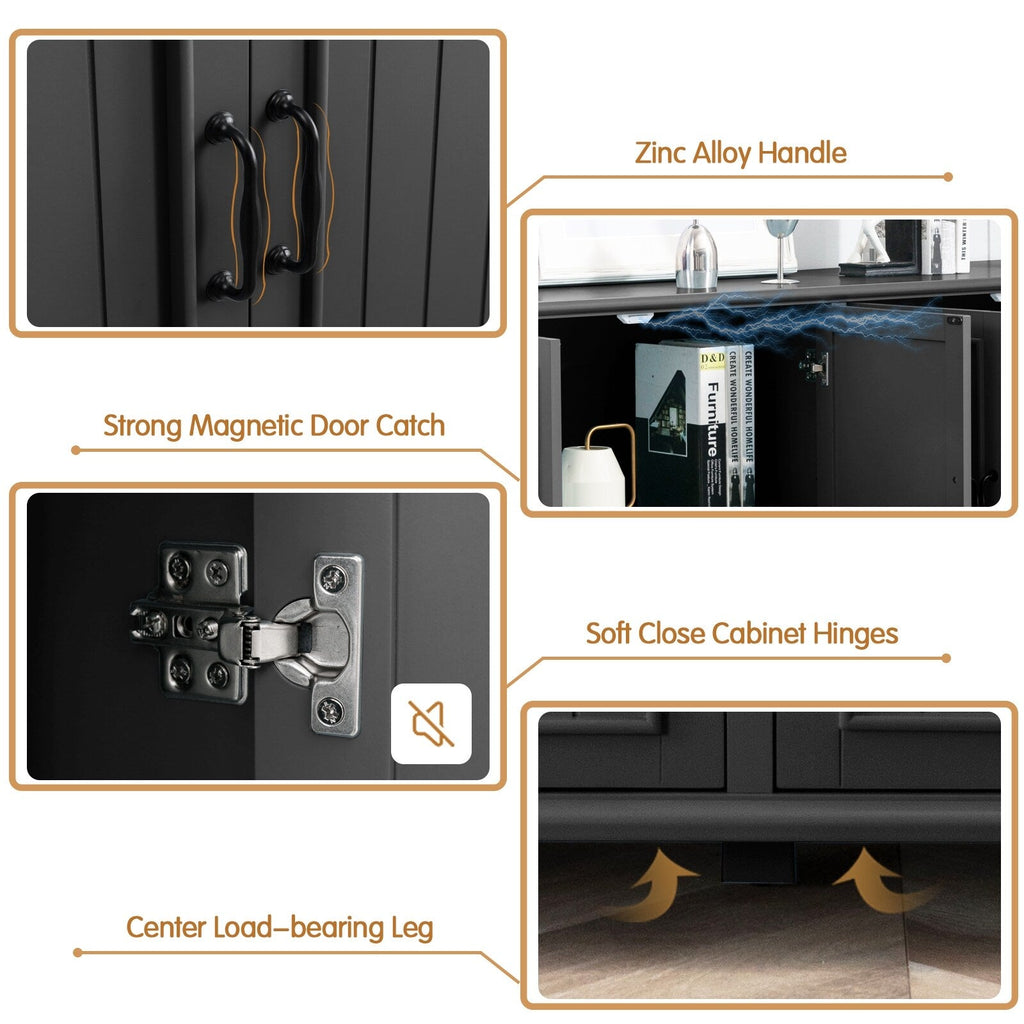 Buffet de cuisine, meuble bar à café, meuble de rangement d'appoint