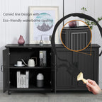 Buffet de cuisine, meuble bar à café, meuble de rangement d'appoint