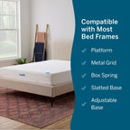 Matelas Lucid en mousse à mémoire de forme de luxe de 10 pouces