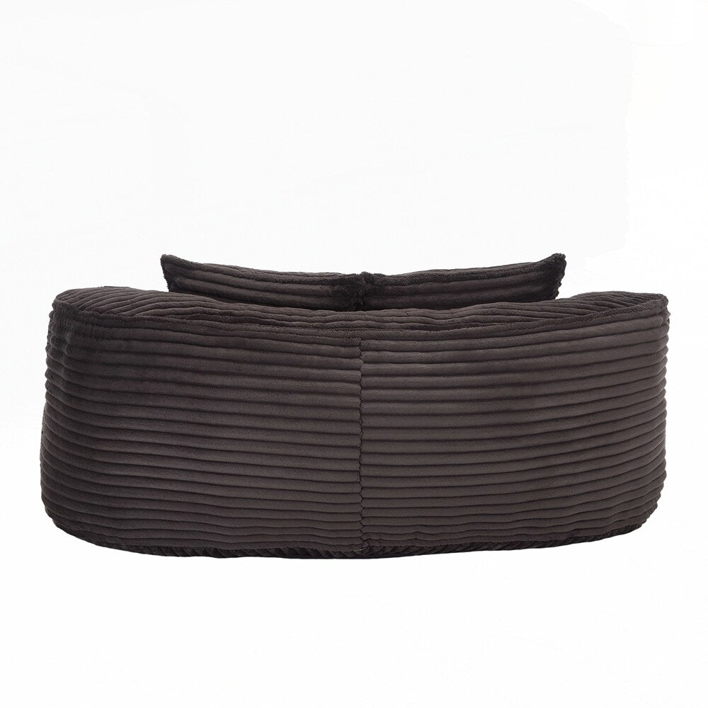 Canapé confortable et durable, fauteuil poire à dossier haut pour adultes et enfants - 2 places