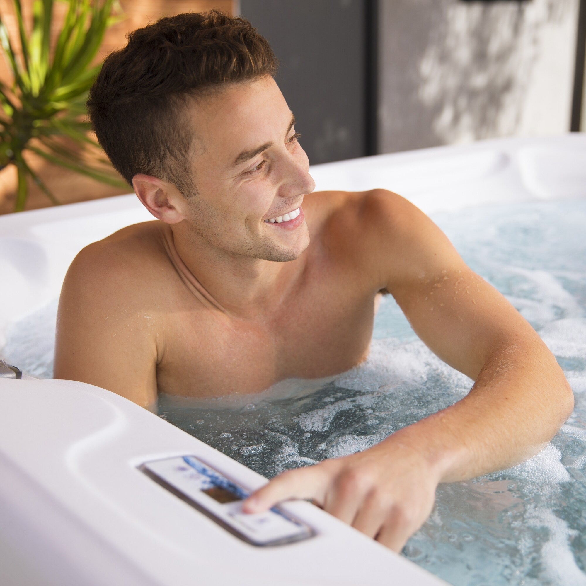 Spa Lifesmart LS450DX 7 personnes 22 jets 110 V Plug and Play avec cascade