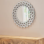 Miroir mural Lileas Glam par Christopher Knight Home - Argent