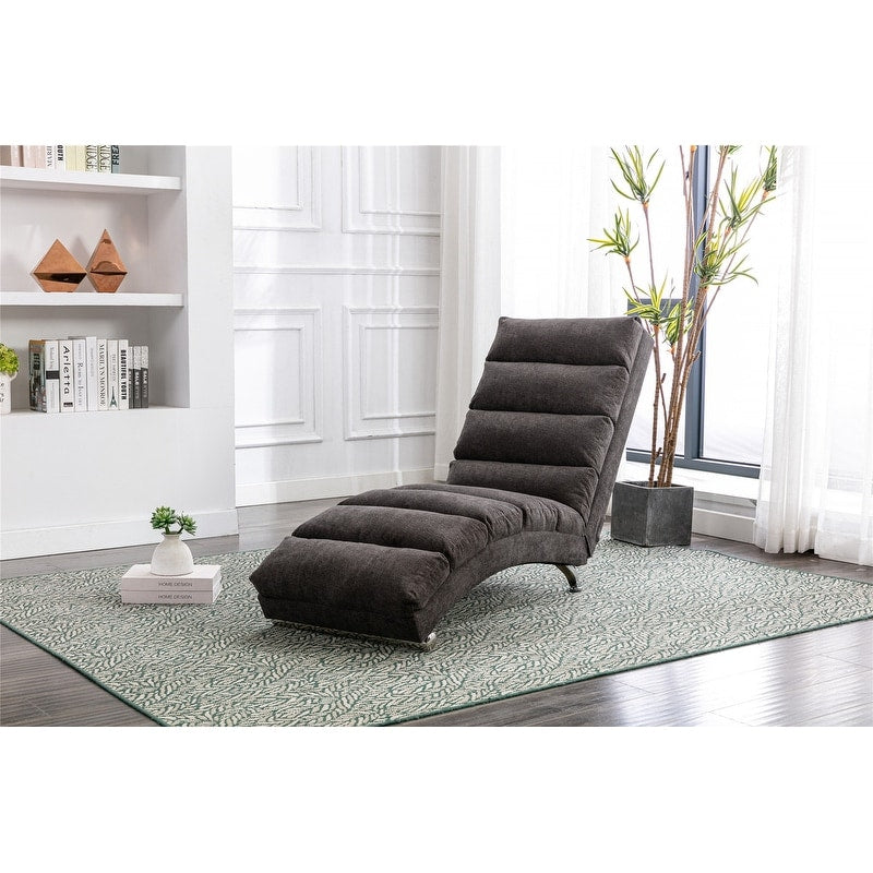 Fauteuil de massage inclinable en lin Intérieur avec télécommande, fauteuil de massage électrique ergonomique, 5 modes