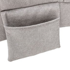 Fauteuil de massage inclinable en lin Intérieur avec télécommande, fauteuil de massage électrique ergonomique, 5 modes