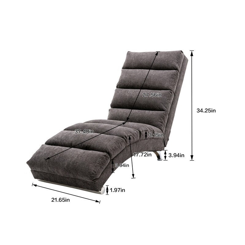 Fauteuil de massage inclinable en lin Intérieur avec télécommande, fauteuil de massage électrique ergonomique, 5 modes