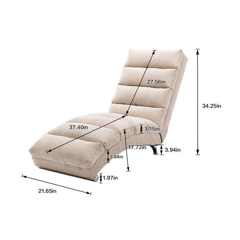 Fauteuil de massage inclinable en lin Intérieur avec télécommande, fauteuil de massage électrique ergonomique, 5 modes