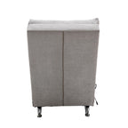 Fauteuil de massage inclinable en lin Intérieur avec télécommande, fauteuil de massage électrique ergonomique, 5 modes