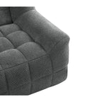 Canapé 2 places Liyasi à compression complète en velours litchi beige, aucun assemblage requis