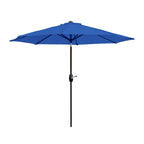 Parasol de patio Lopes de 9 pieds avec base en finition bronze et support de poids inclus