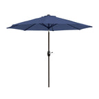 Parasol de patio Lopes de 9 pieds avec base en finition bronze et support de poids inclus