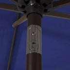 Parasol de patio Lopes de 9 pieds avec base en finition bronze et support de poids inclus