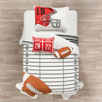 Couette surdimensionnée réversible pour enfants Lush Decor à motif de football américain