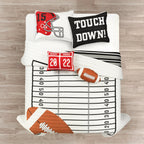 Couette surdimensionnée réversible pour enfants Lush Decor à motif de football américain