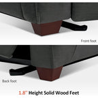 Fauteuil inclinable électrique MCombo Zero Wall-Hugger avec appui-tête réglable, idéal pour les petits espaces et les camping-cars, tissu ST257