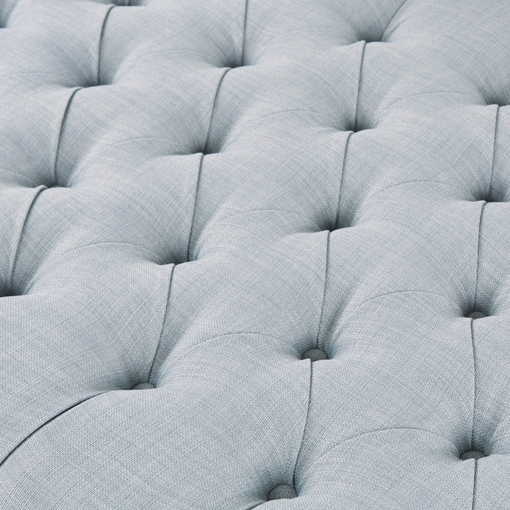 Pouf rembourré touffeté en bois massif Madision Park Chase en forme de planche de surf