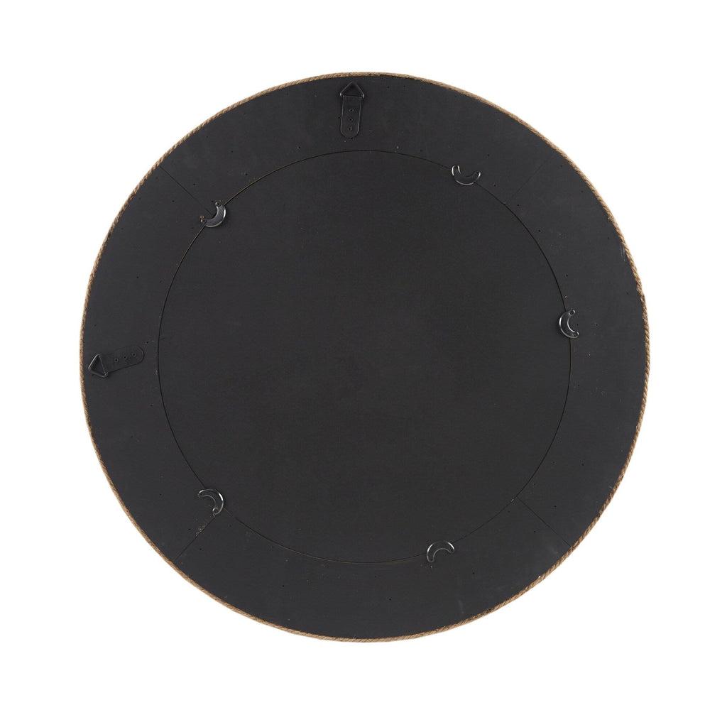 Miroir mural rond en corde de jute naturelle Madison Park Cove 26