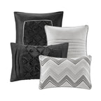 Madison Park Essentials Loretta 24 pièces dans un sac avec panneaux de fenêtre et ensemble de draps