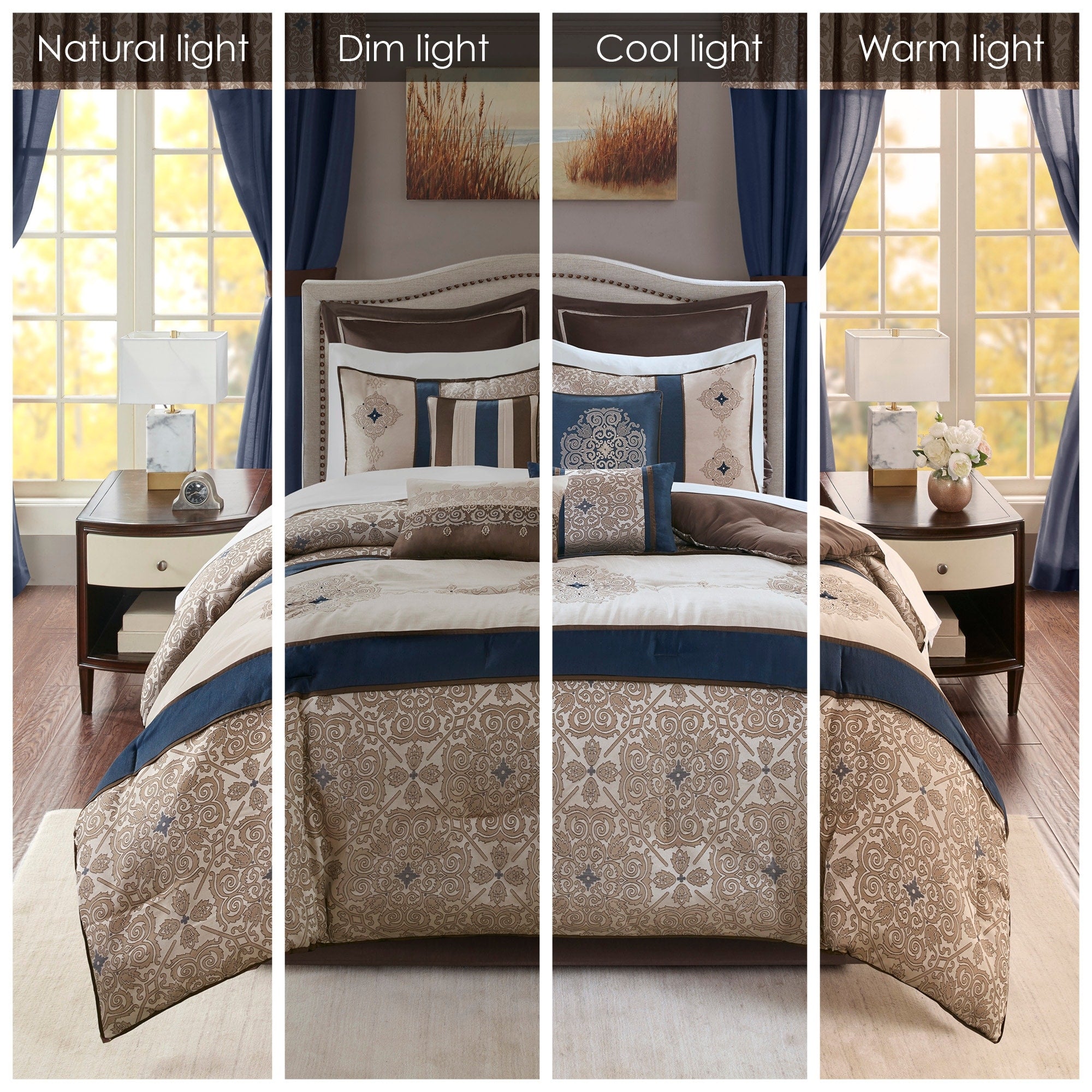 Madison Park Essentials Parker Jacquard Brodé 24 Pièces Chambre dans un Sac