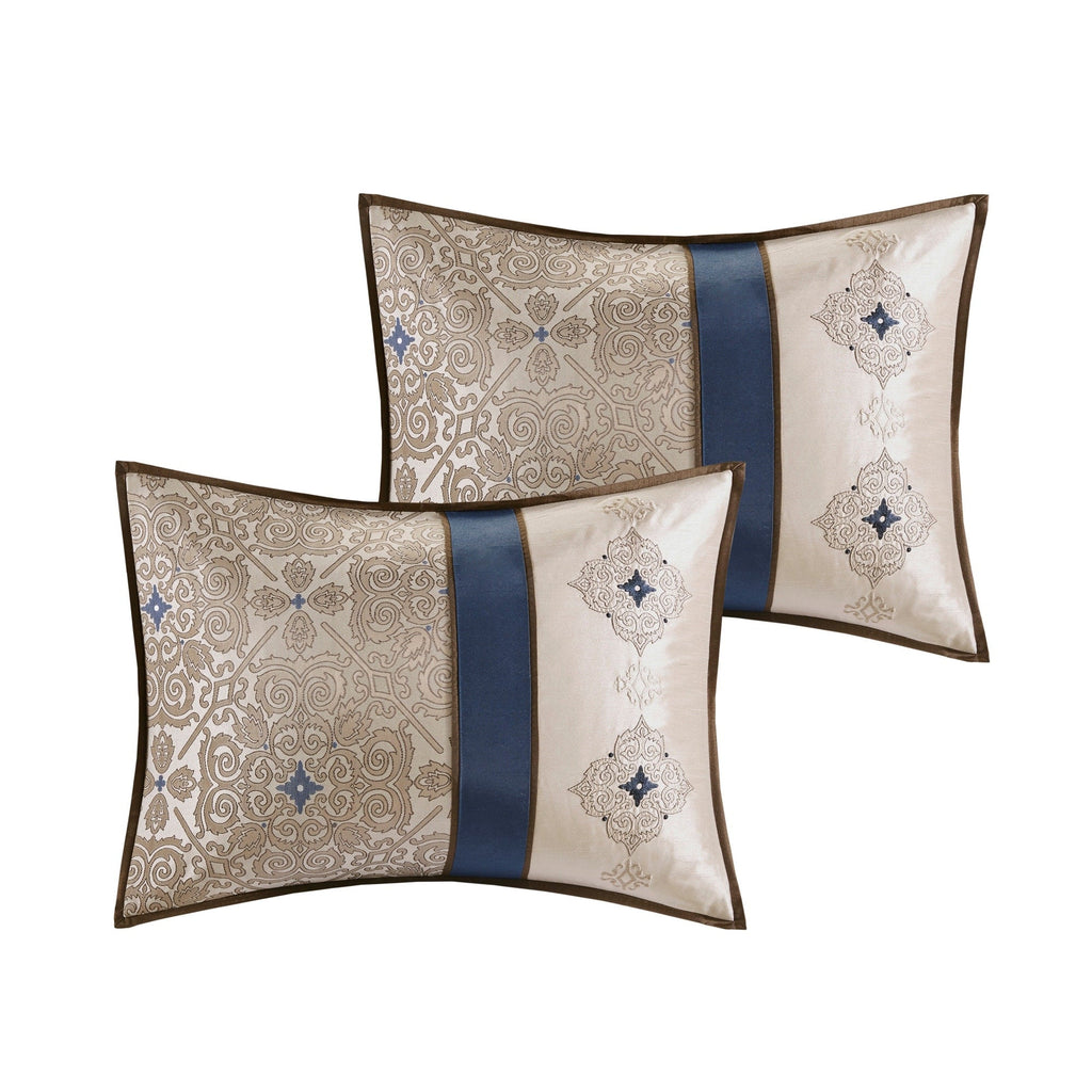 Madison Park Essentials Parker Jacquard Brodé 24 Pièces Chambre dans un Sac