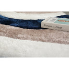 Tapis à poils longs Mateos au design abstrait