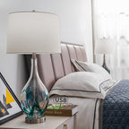 Lampes de table USB en verre (lot de 2) Lampe de chevet moderne