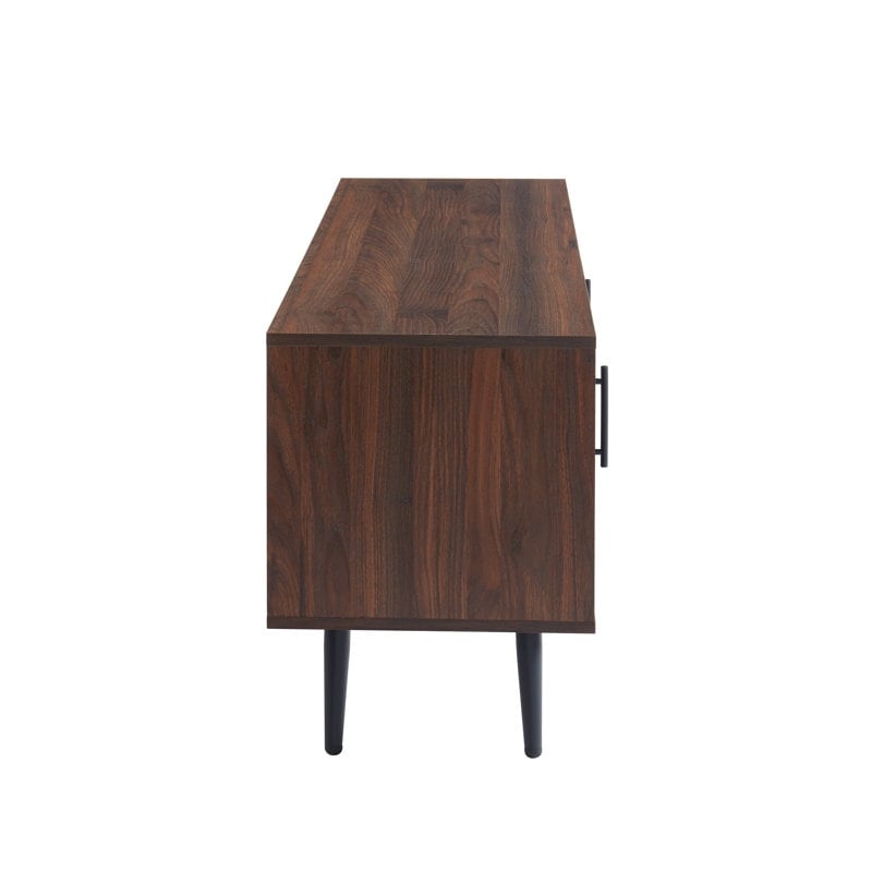 Meuble TV moderne du milieu du siècle pour téléviseurs jusqu'à 70 pouces Console multimédia de centre de divertissement - 20,5'' HX 59'' LX 15,5'' P