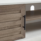 Meuble TV moderne du milieu du siècle pour téléviseurs jusqu'à 70 pouces Console multimédia de centre de divertissement - 20,5'' HX 59'' LX 15,5'' P