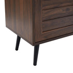 Meuble TV moderne du milieu du siècle pour téléviseurs jusqu'à 70 pouces Console multimédia de centre de divertissement - 20,5'' HX 59'' LX 15,5'' P