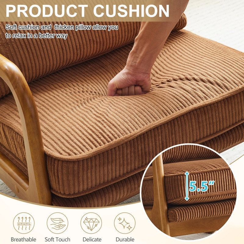 Chaise d'appoint rembourrée de style moderne du milieu du siècle