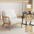 Chaise d'appoint rembourrée de style moderne du milieu du siècle