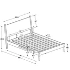 Lit à panneaux du milieu du siècle