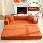 Canapé-lit convertible Mixoy avec accoudoirs amovibles, matelas pliant, canapé-lit de sol amovible et lavable