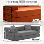 Canapé-lit convertible Mixoy avec accoudoirs amovibles, matelas pliant, canapé-lit de sol amovible et lavable