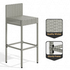 Ensemble de bar en osier pour meubles d'extérieur Moasis 5 pièces - 5 pièces