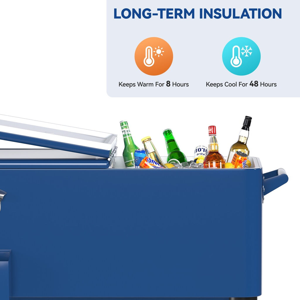 Glacière à roulettes Moasis 80 pintes