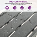 Table de bar en métal Moasis Patio avec roulettes