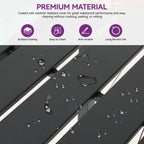 Table de bar en métal Moasis Patio avec roulettes