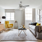 Ventilateur de plafond moderne en cristal chromé de 52 pouces avec télécommande