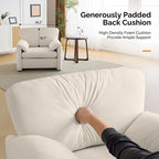 Fauteuil d'appoint moderne à oreilles d'éléphant, siège confortable pour salon et chambre