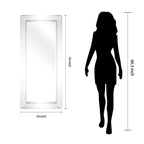 Miroir mural rectangulaire biseauté transparent HD pour salle de bain, coiffeuse et chambre à coucher, 3 tailles