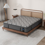 Matelas hybride Modland 14 pouces à plateau-coussin moyen, matelas à ressorts ensachés dans une boîte