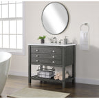 Meuble-lavabo simple de style ferme Monterey 37 avec dessus