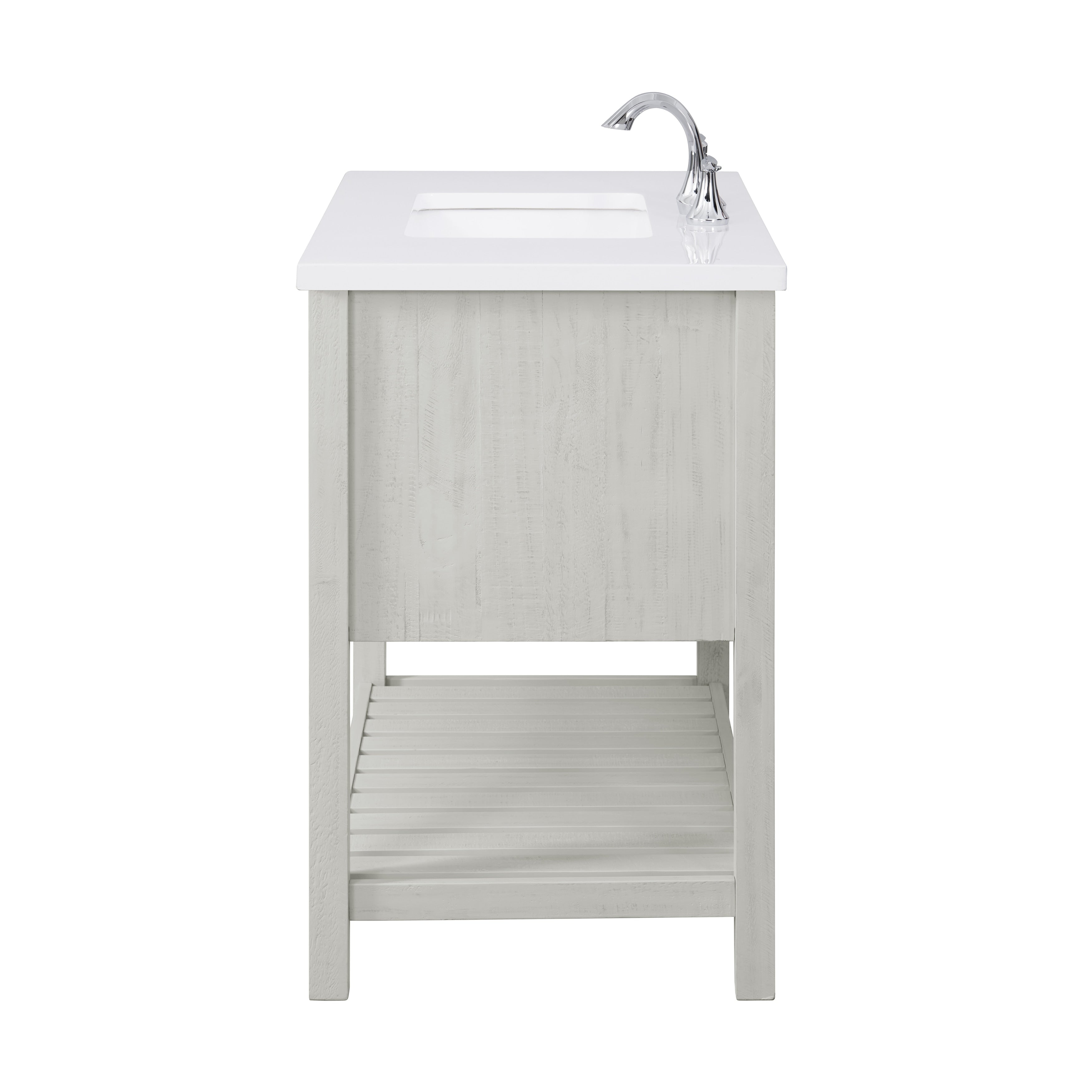 Meuble-lavabo simple de style ferme Monterey 37 avec dessus